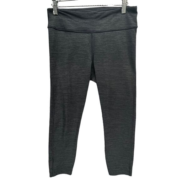 Outdoor Voices TechSweat Flex Leggings Womens M Black Cropped Activewear Stretch - Picture 1 of 11